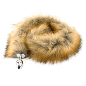 Furry Fantasy Red Fox Tail Butt Plug - Sølv