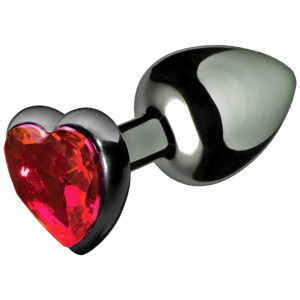Master Series Crimson Tied Scarlet Heart Anal Plug - Rød