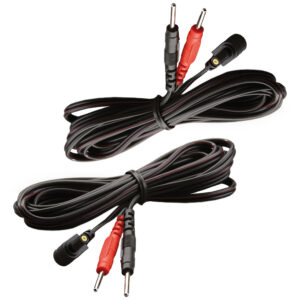 Mystim Kabel 160cm Ekstra Kraftig 2 stk - Sort