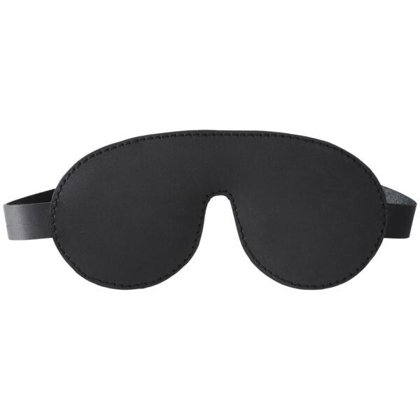 Obaie Ægte Læder Premium Blindfold - Sort - One Size