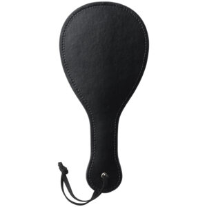Obaie Imiteret Læder Rund Spanking Paddle - Sort