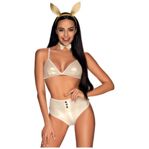 Obsessive Kanin Kostume i Guld - L/XL