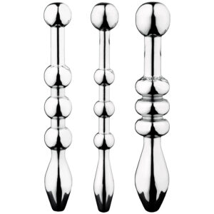 Ouch! Metal Urethra Sounds Plug Sæt - Sølv