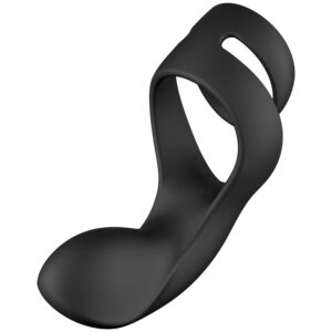 Svakom Benedict Opladelig Dobbelt Ring Perineum Stimulator - Sort