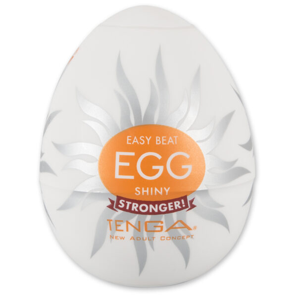 Tenga Egg Shiny Onani Håndjob til Mænd - Hvid