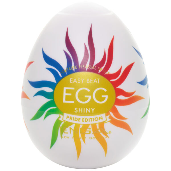 Tenga Egg Shiny Pride Onani Håndjob - Hvid