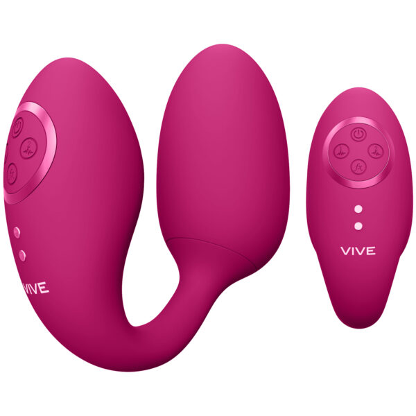 Vivishine Vive Aika Double-Action Pulse-Wave Fjernbetjent Vibrerende Æg - Pink