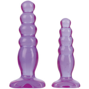 Doc Johnson Crystal Jellies Anal Delight Trainer Kit - Lilla
