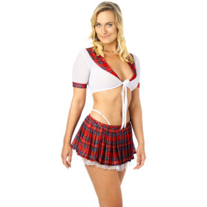 Nortie Skoleuniform Kostume - Rød