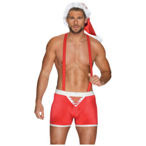 Obsessive Mr. Claus Sæt - Sort - 2XL