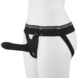 Perfect Fit Zoro Strap-On Harness med Dildo Sort - Sort - M