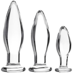 Sinful BumBum Glas Butt Plug Sæt - Klar