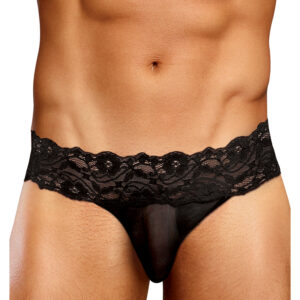 Male Power Blonde G-streng - Sort - L/XL