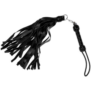 Mister B Impact Premium Læderflogger 90 cm - Sort