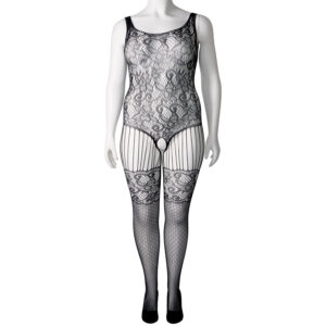 Nortie Astrid Bundløs Blonde Catsuit Plus Size - Sort