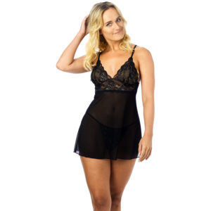 Nortie Basil Sort Babydoll Sæt - Sort