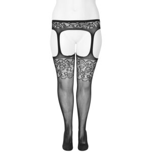 Nortie Sif Bundløse Blonde Strømpebukser Plus Size - Sort