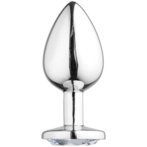 Precious Metals Large Jewel Butt Plug - Sølv