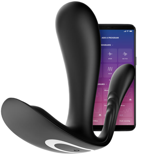 Satisfyer Top Secret+ Connect App App-styret Vibrerende G-punkt og Anal Stimulator - Sort