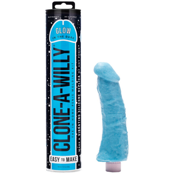 Clone-A-Willy DIY Homemade Dildo Clone Kit Glow In The Dark Blue - Blå