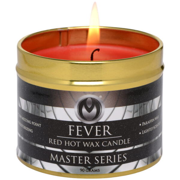 Master Series Fever Hot Wax Lys Rød - Rød