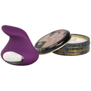 Minds of Love Sweetie Vibrator og Massagelys Sæt - Lilla