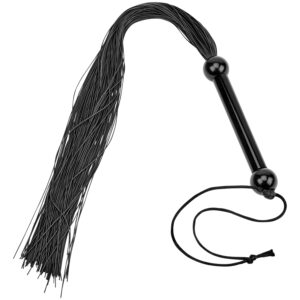 Obaie Gummi Pisk 50 cm - Sort