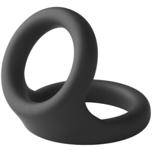 Sinful Dobbelt Silikone Penisring - Sort