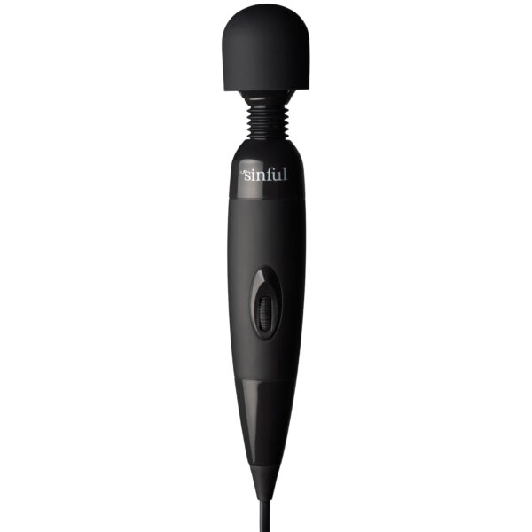Sinful Klassisk Midi Magic Wand Vibrator - Sort