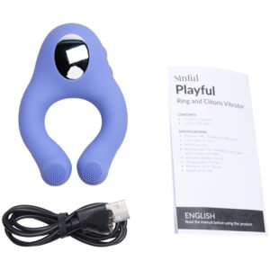 Sinful Playful Very Peri Ring og Klitoris Vibrator - Lilla