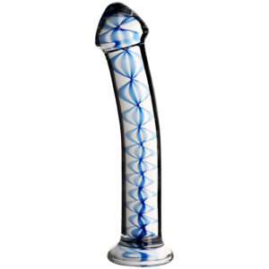 Sinful Swirly Glas Dildo - Blå