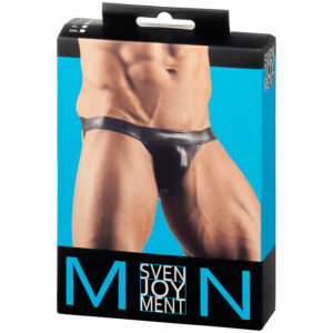 Svenjoyment Wetlook Jock - Sort - 2XL