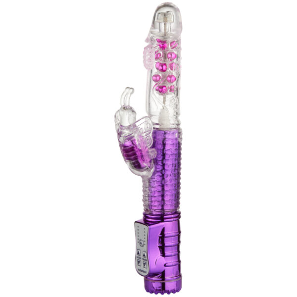 baseks Thrusting G-punkts Butterfly Vibrator Opladelig - Lilla