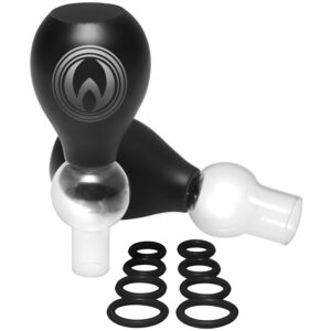 Master Series Nipple Amplifier Pumpe Sæt til Brystvorter - Sort