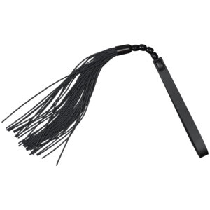 Sex & Mischief Noir Whip Flogger i Kunstlæder 45,5 cm - Sort