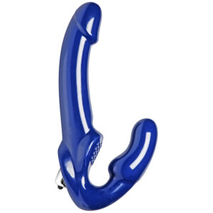 Strap U Revolver II Vibrerende Strapless Strap-On Dildo - Blå