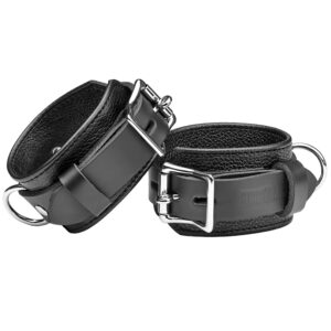 Strict Leather Deluxe Låsbare Håndleds Manchetter - Sort