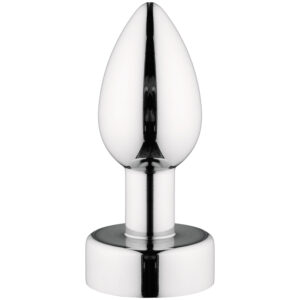 ANOS Heavy Metal Butt Plug med Vibrationer - Sølv