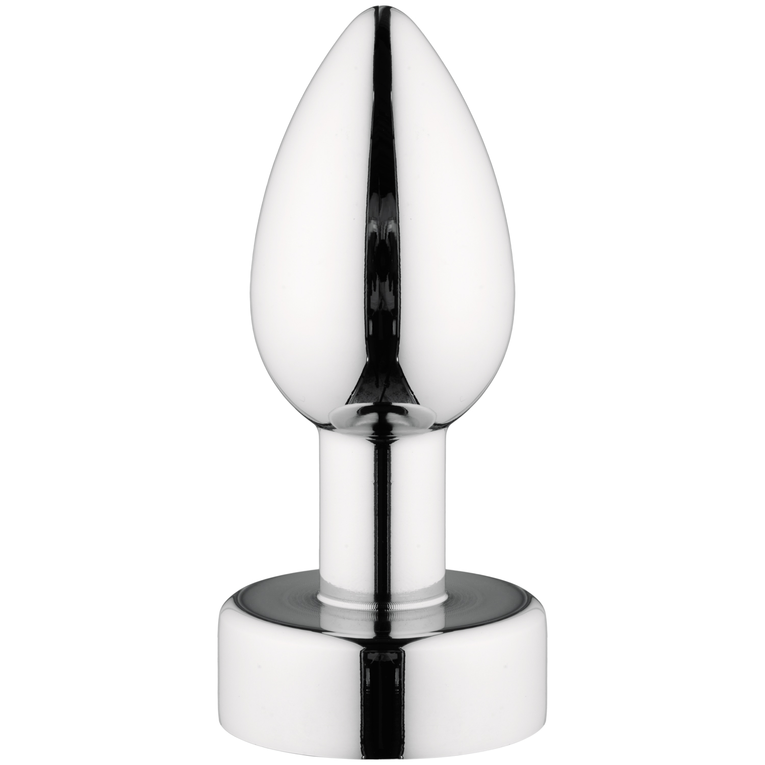 ANOS Heavy Metal Butt Plug med Vibrationer - Sølv ANOS Heavy Metal Butt Plug med Vibrationer - Sølv