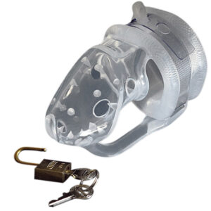 Birdlocked Pico Kyskhedsbælte med Pigge til Mænd - Klar - 45 mm