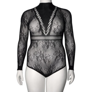 Nortie Dawn Bodystocking Plus Size - Sort