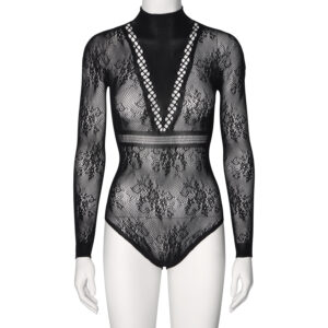Nortie Dawn Bodystocking - Sort