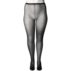 Nortie Isop Bundløse Strømpebukser Plus Size - Sort
