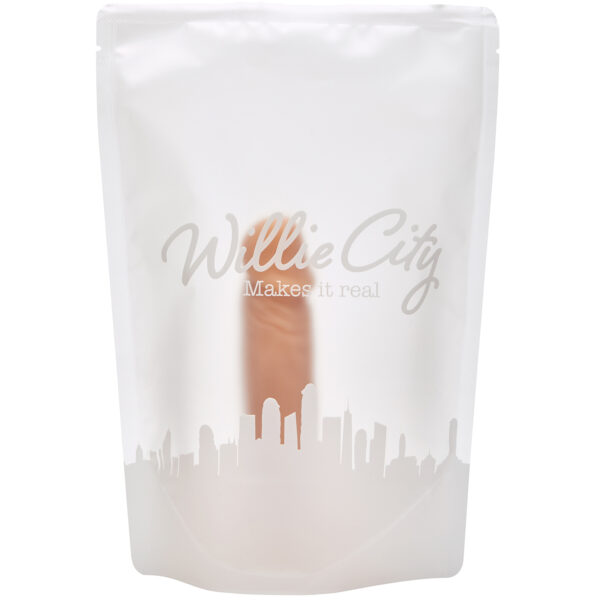 Willie City Luxe Realistisk Silikone Dildo med Sugekop 15 cm - Nude