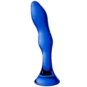 Chrystalino Gallant Glas Dildo - Blå