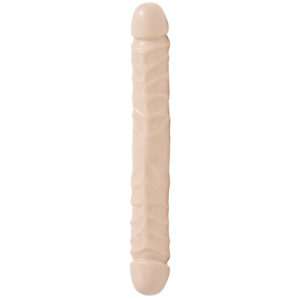Doc Johnson Jr. Veined Dobbelt Dildo - Nude