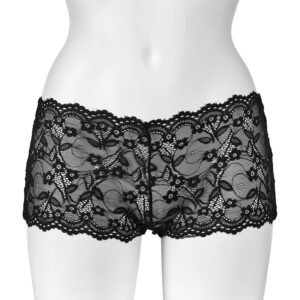 Nortie Ingeborg Bundløs Hipster med Cage Back - Sort - L/XL