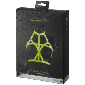 Ouch! Glow in the Dark BH Harness - S/M