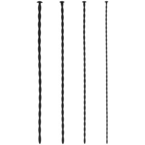 Ouch! Silikone Sound Spiral Screw Plug Sæt - Sort