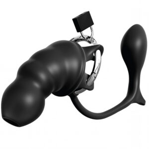 Anal Fantasy Elite Collection Anal Fantasy Ass-Gasm Kyskhedsbælte med Butt Plug - Sort